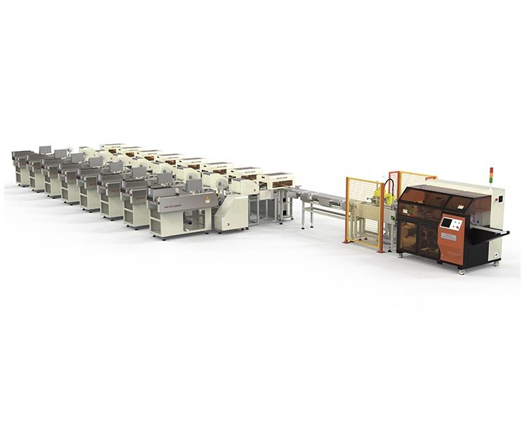 Multi-Head Weighing Inline Stand-up Pouch Bundling Line (with Automatic Tray Making and Insertion)