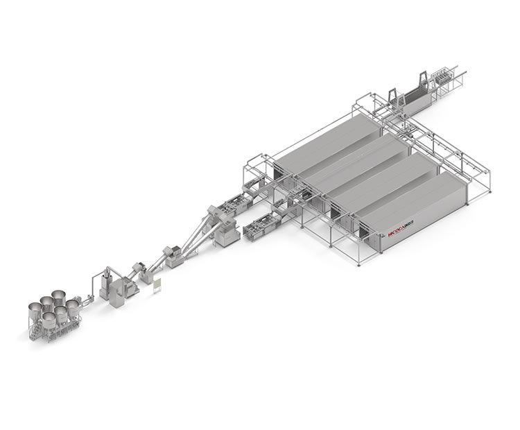 Fully Automatic Straight Dry Rice Noodle Production Line